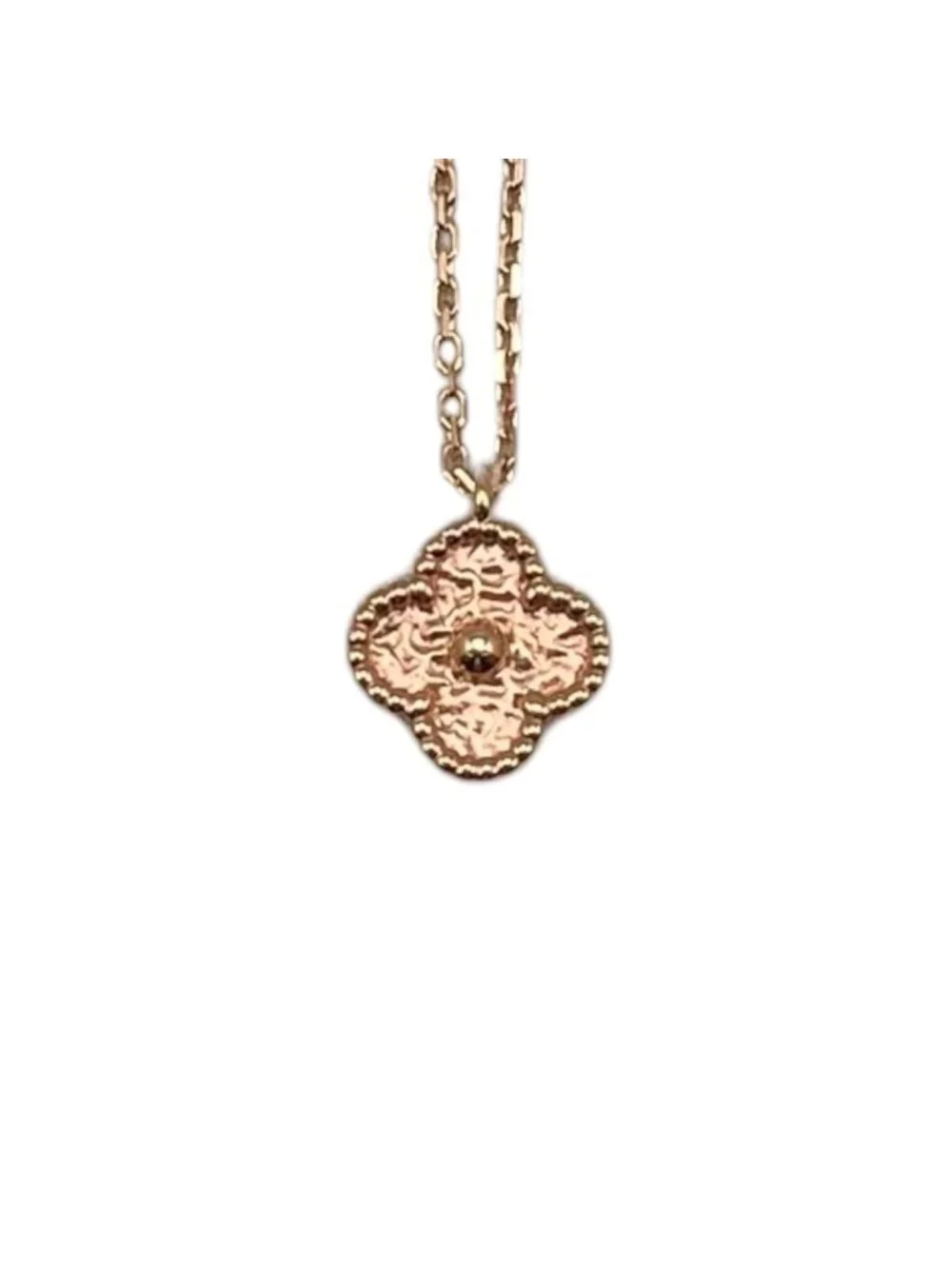 Van Cleef & Arpels Necklace Suit Alhambra Pendant Rose Gold&arpels